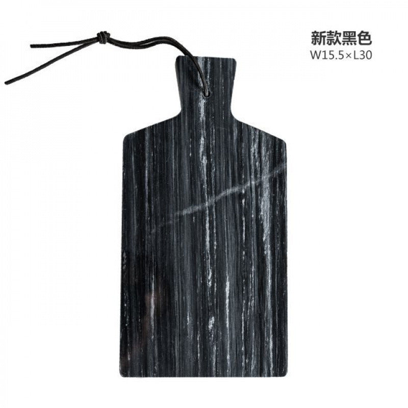 A Marble cutting board Chopping board Fruit plate Household cutting board Household panel Bread board Anti-mildew Dessert Pastry White