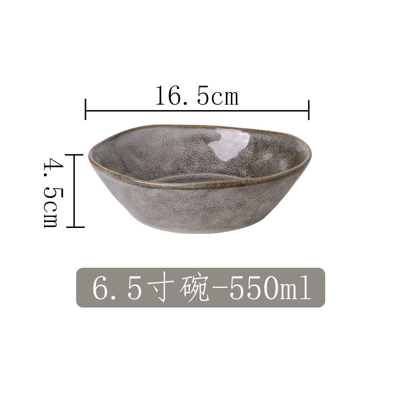 A Japanese kiln ceramic tableware creative hotel steak plate