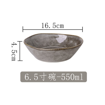 A Japanese kiln ceramic tableware creative hotel steak plate