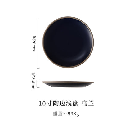 A Western food plate ceramic tableware