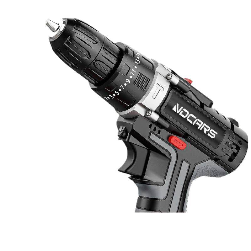 A Electric Drill Lithium Battery Supercharged Household Multifunctional Electric Screwdriver High Power Hand Two-Speed Industrial Grade Electric Drill Impact Drill