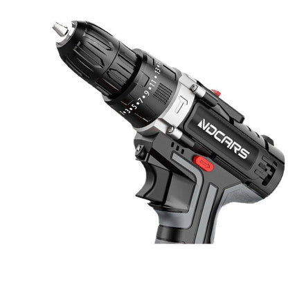 A Electric Drill Lithium Battery Supercharged Household Multifunctional Electric Screwdriver High Power Hand Two-Speed Industrial Grade Electric Drill Impact Drill