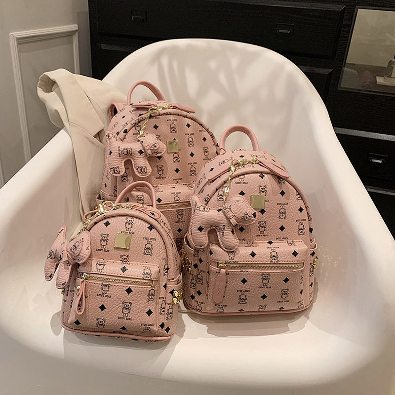 A new trendy fashion versatile large capacity lightweight backpack foreign style handbag