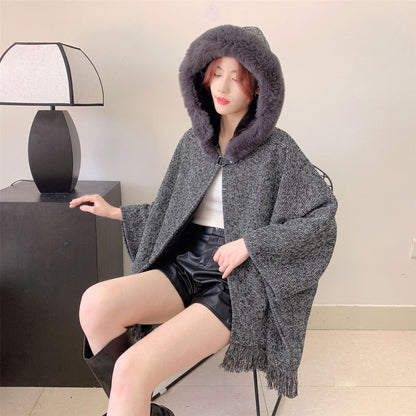 A faux fur jacket
