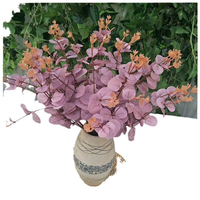 A small bunch of money leaves potted plants simulated green plants wedding home set shooting props silk flowers