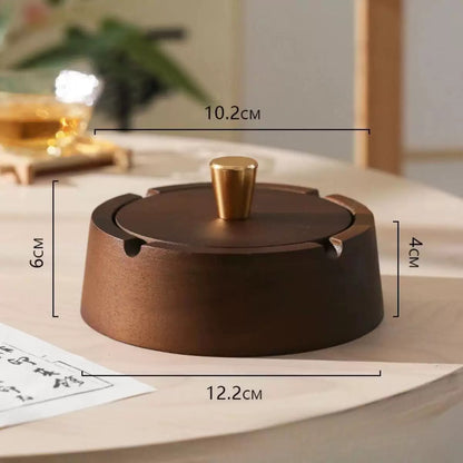 A ashtray solid wood high-end atmospheric grad