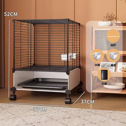 Household tiger skin bird cage large cockatoo special pearl bird luxury embroidered eye villa new starling bird cage - Mixbatch