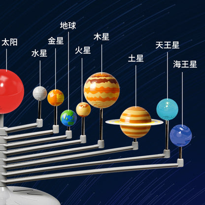 A solar system teaching model