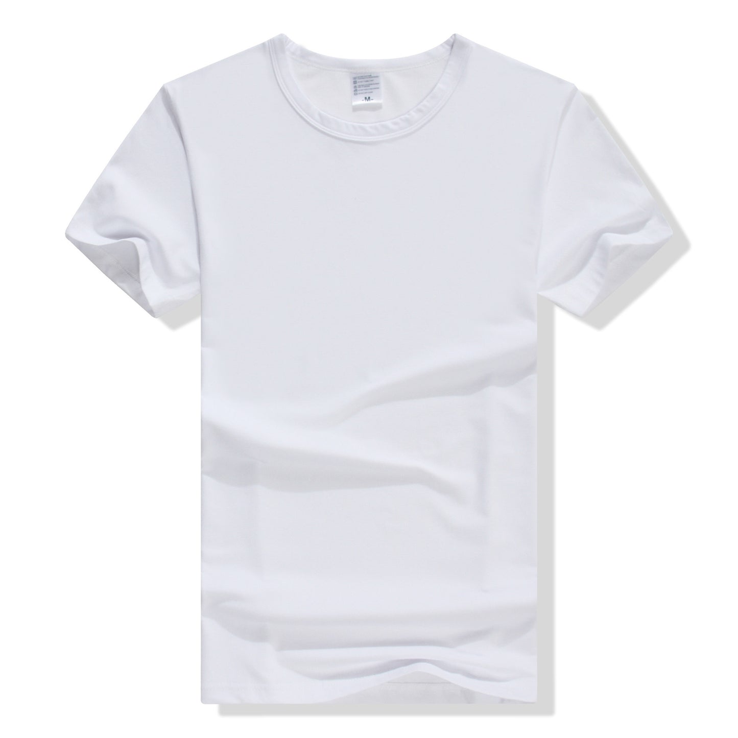 A Cross-border solid color blank milk silk modal hot sublimation transfer advertising shirt children's polyester T-shirt men's short sleeves - Mixbatch