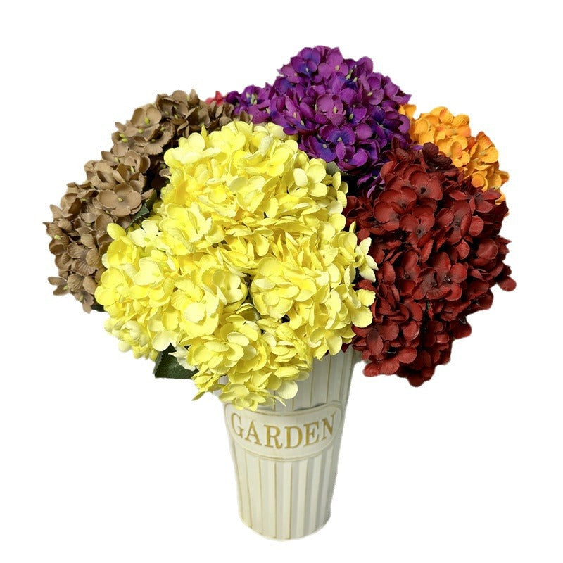 زينة زهور الكوبية "مييو" بخمسة رؤوس، زهور صناعية لتزيين حفلات الزفاف، قماش مصقول، زهور صناعية لتزيين الفنادق 