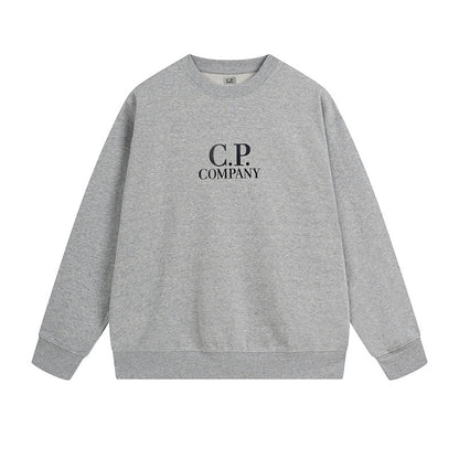 A crew neck sweater