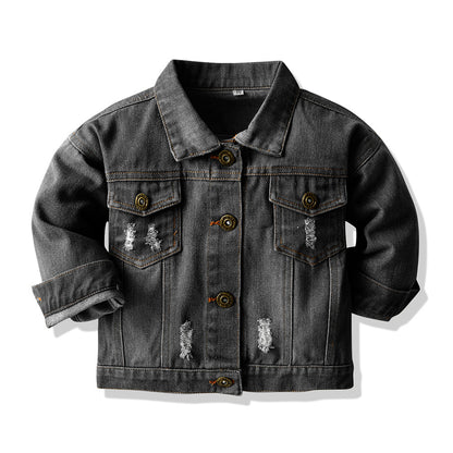 A children's tie-dye denim jacket
