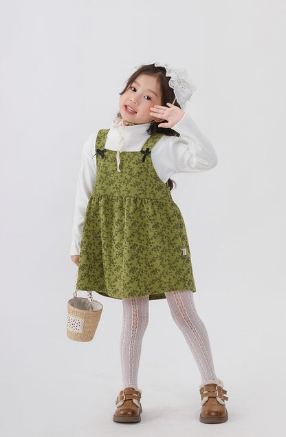 A] Children's spring dress casual princess style