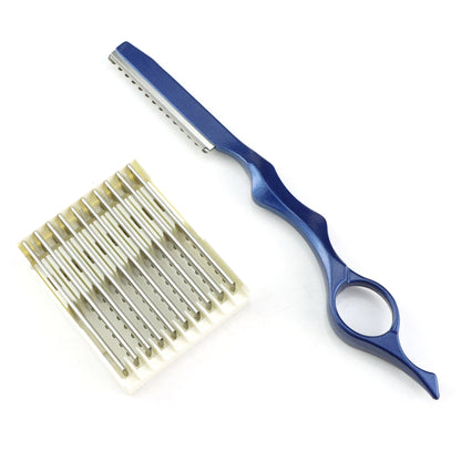 A color aviation aluminum hair knife holder blade