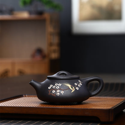 A Purple clay purple clay pot teapot tea set