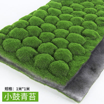 A simulated moss green false moss plant wall moss micro landscape bonsai landscaping decorative lawn turf SIZE: 1M * 1M
