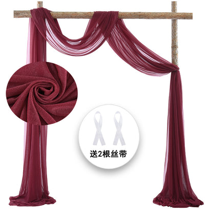 A outdoor curtain decoration