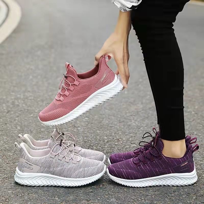 Spring and Autumn Season Hair Replacement Soft Sole Middle aged Mom Sports and Leisure Middle aged and Elderly Walking Shoes Cross border for Women 0.5kg - Mixbatch