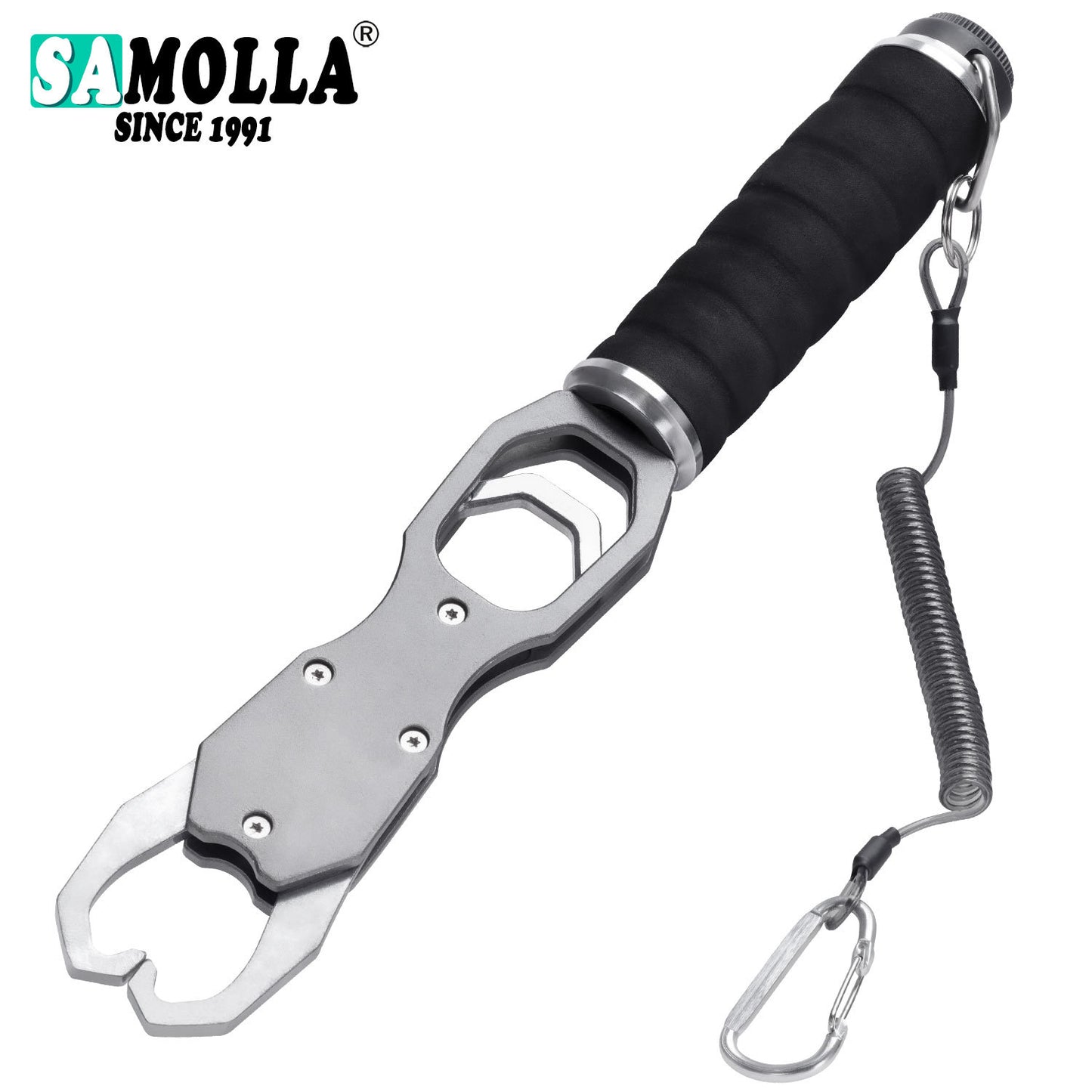 A Aluminum Fish Holder with Scale – Strong & Portable for Fishing