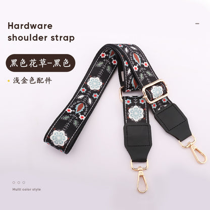 A new bag shoulder strap, lengthened adjustable oblique span, widened canvas bag strap, men's and women's bag transformation replacement strap shoulder strap