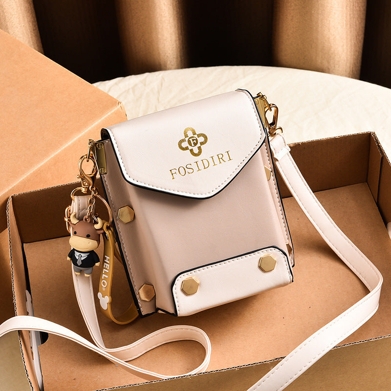 A live broadcast new mini mobile phone bag Internet celebrity live broadcast bag fashion shoulder messenger bag retro small bag - Mixbatch