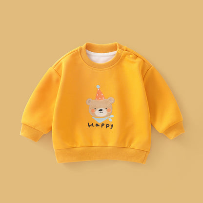 A children's long-sleeved sweater