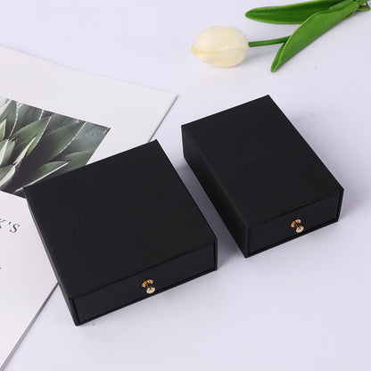 A rivet drawer jewelry box hot gold stamping process