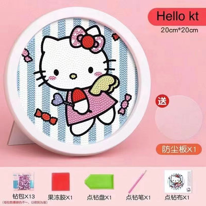 A diamond sticker paste point diamond painting toy little girl handmade children DIY - Mixbatch