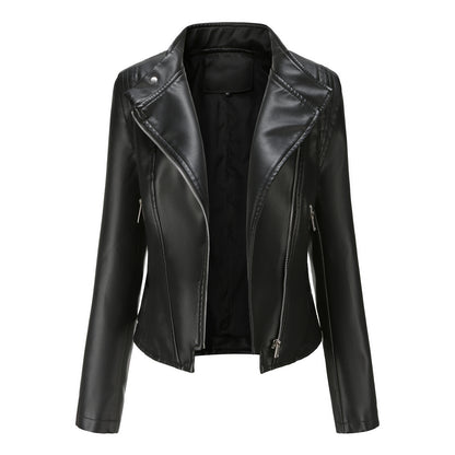 A Ladies PU Leather Jacket