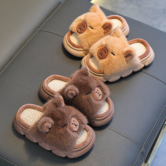 A children's thermal slippers