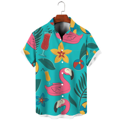 A lapel print shirt