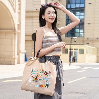 A ball chain bag handbag women's new messenger commuter armpit bag women's shoulder large capacity tote bag