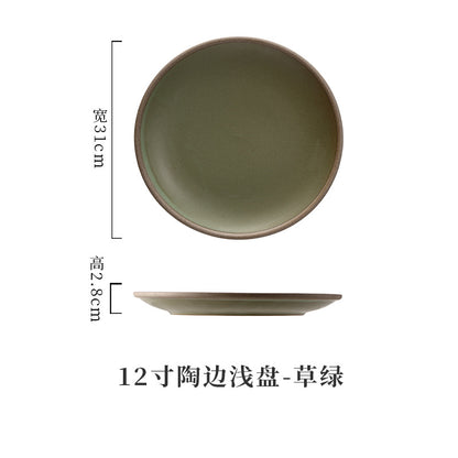 A Western food plate ceramic tableware