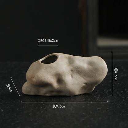 A mini vase simulation small stone ornament