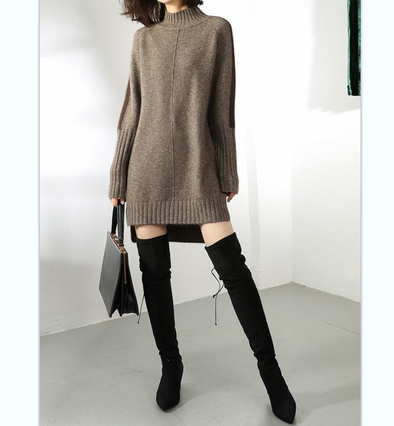 A half turtleneck medium and long top