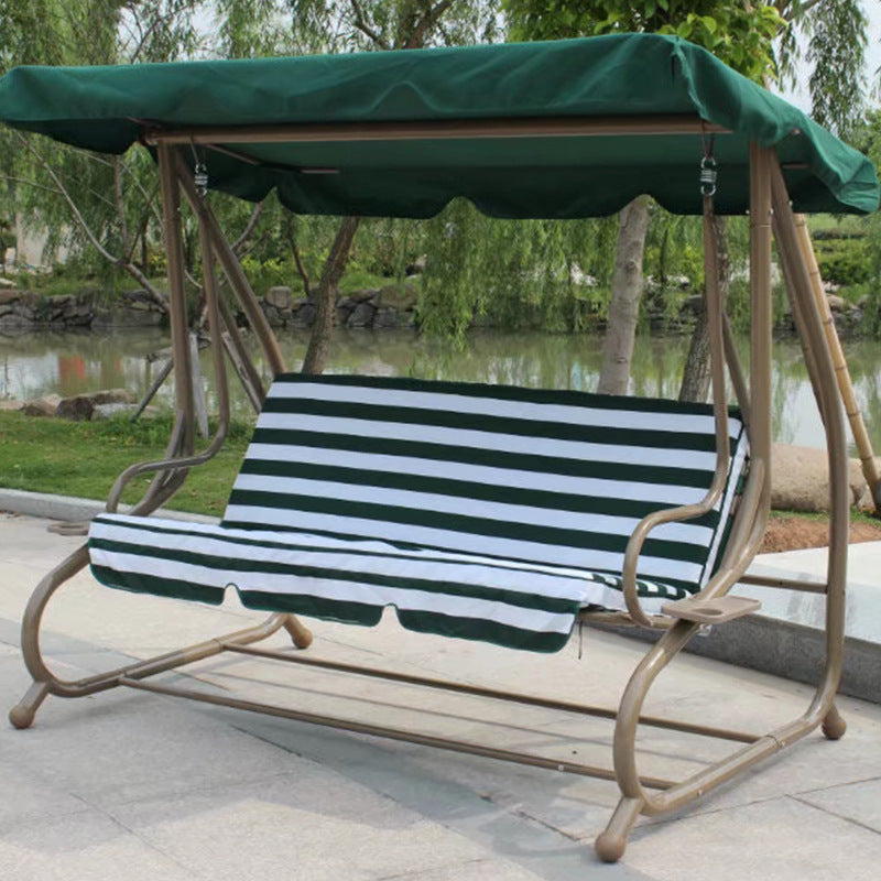 A outdoor swing rocking chair