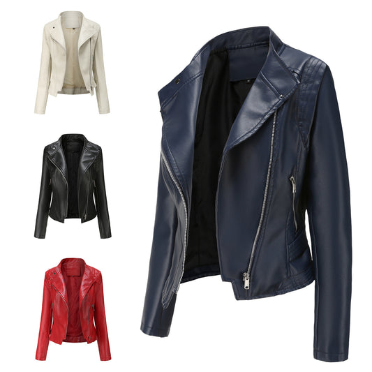 A Ladies PU Leather Jacket