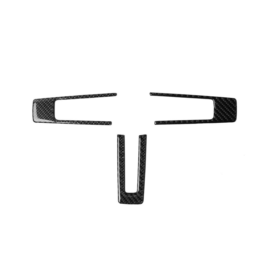 A Steering wheel button decorative sticker