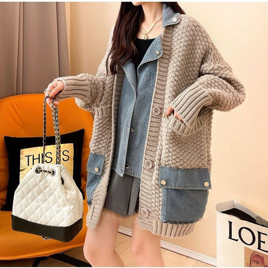 A sweater jacket
