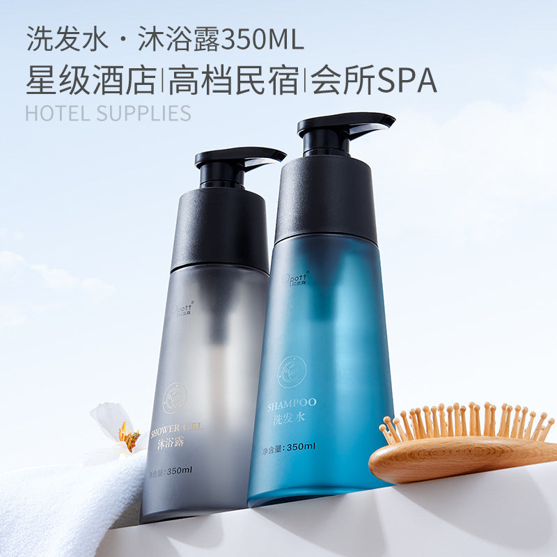 350Ml Hotel Hotel Large Bottle Shampoo Body Wash Conditioner Centella Fragrance Wash Kit