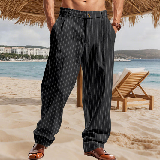 A striped men's trousers