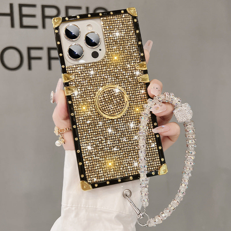 A glitter holder mobile phone case