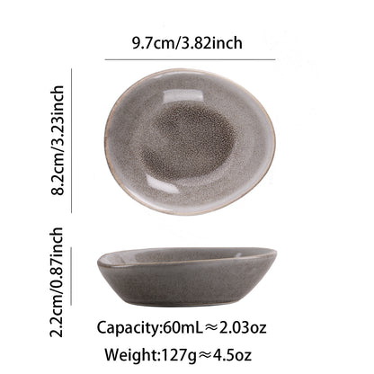 A Japanese kiln ceramic tableware creative hotel steak plate