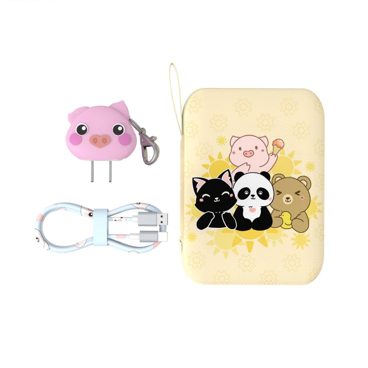 A charging data cable cute set