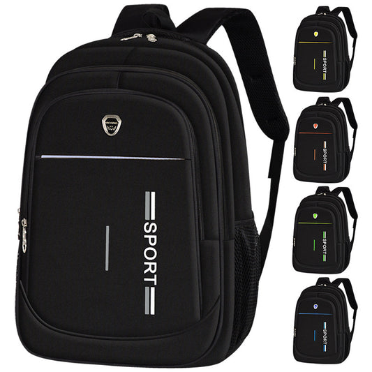A male and female large-capacity junior high school student schoolbag outdoor travel computer backpack