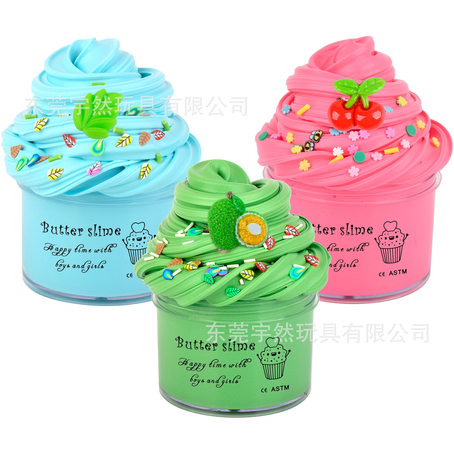 A 60ml Butter Puree Slime Cotton Puree Set