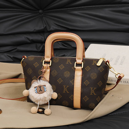 A new Korean version temperament high sense vegetable basket retro fashion presbyopia shoulder messenger bag