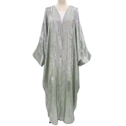Women's clothing with Middle Eastern abaya Muslim bronzing robe - Mixbatch