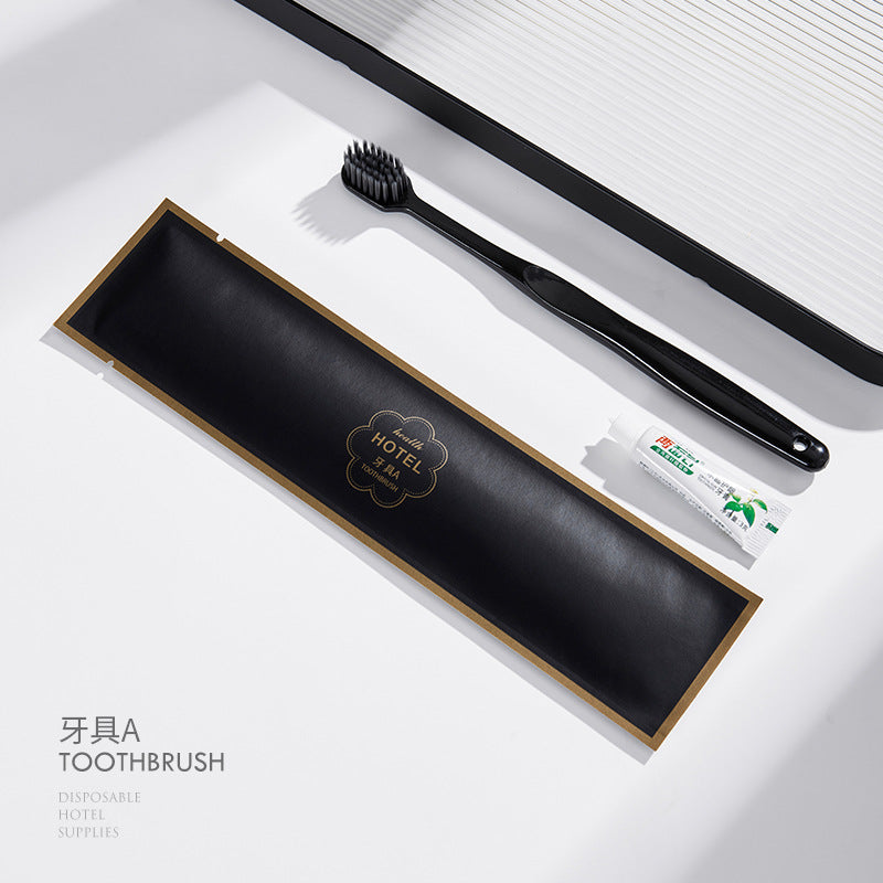 Hotel hotel disposable toothbrush boxed toiletries B & B disposable supplies set consumables customization