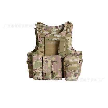 Amphibious tactical vest, python camouflage molle system, cycling sports outdoor tactical vest, real CS